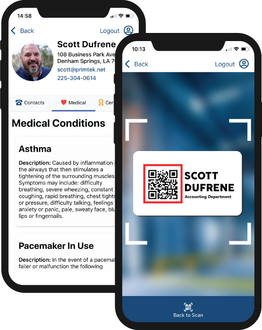 Scan and View Important, Critical Employee Information